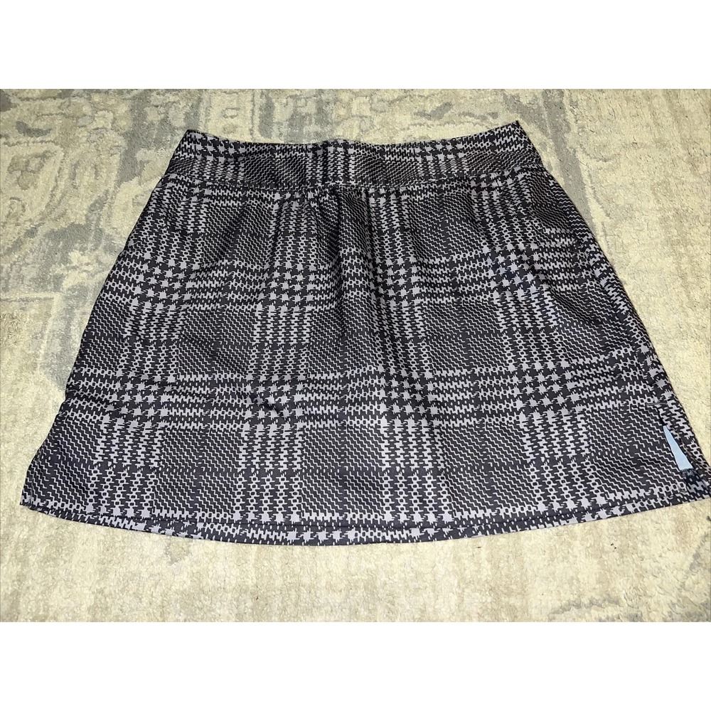Lady Hagan Skort Skirt W Shorts‎ Womens Sz 6  Golf Tennis Active Gray Black